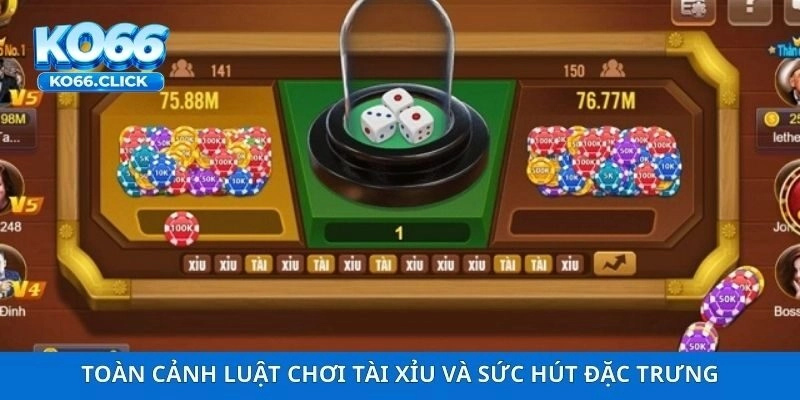 Toàn cảnh luật chơi Tài Xỉu KO66 và sức hút đặc trưng